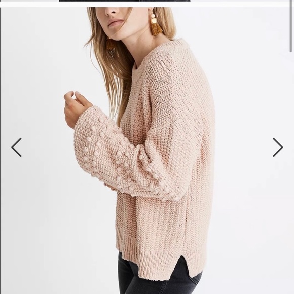 Madewell pink bobble pullover sweater - Picture 4 of 6